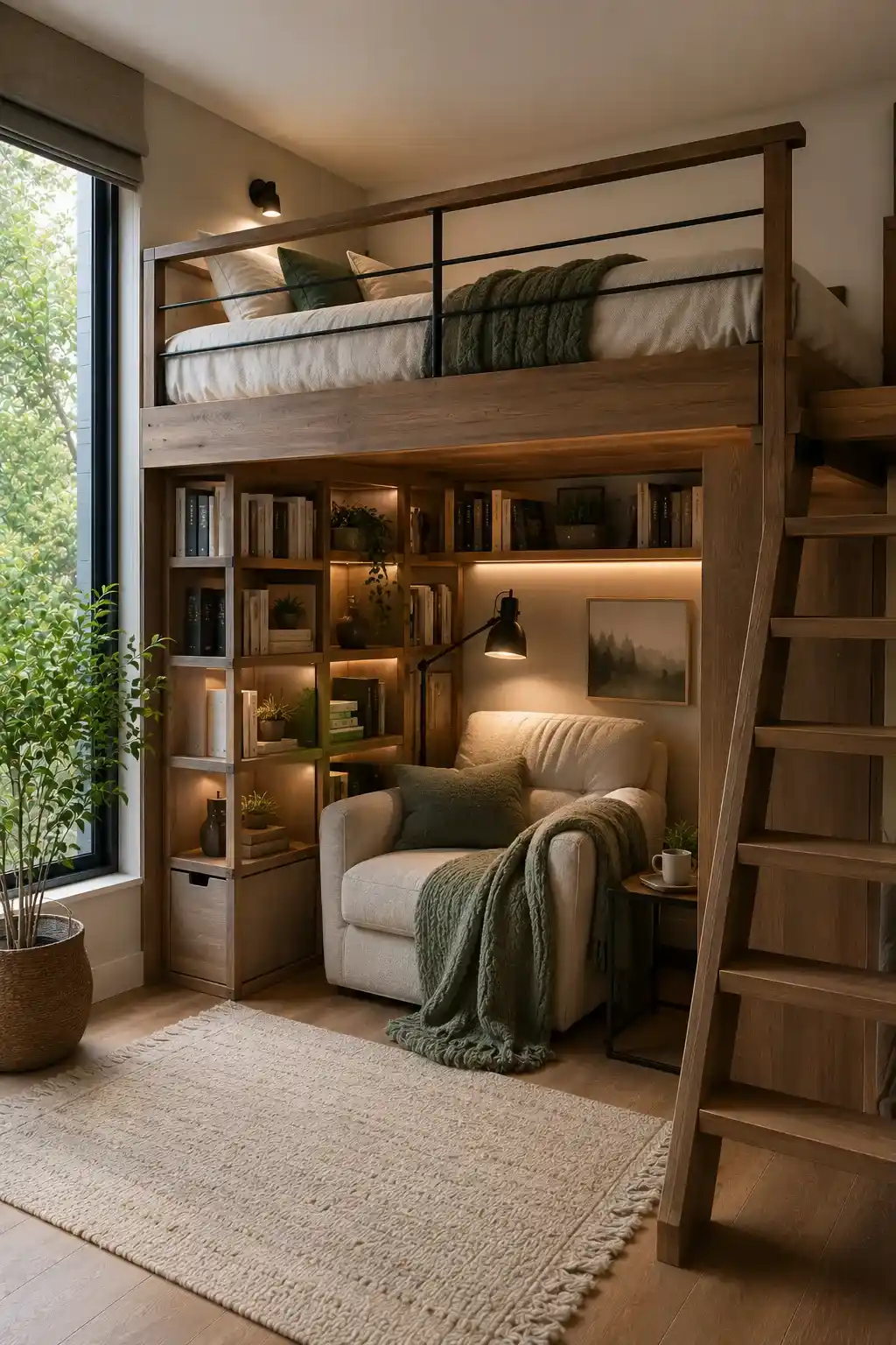Loft Bed With Reading Nook