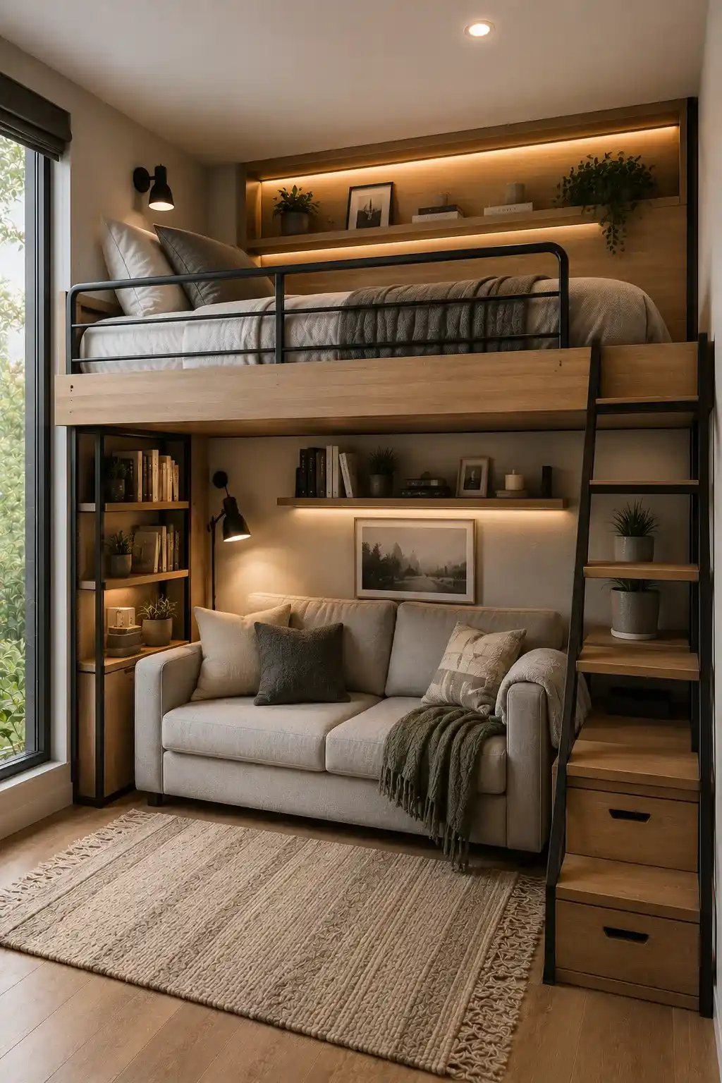 Loft Bed With Sofa Below