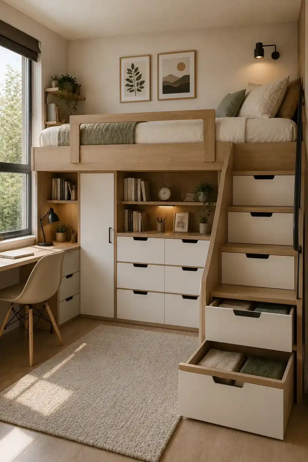 Loft Bed With Storage Drawers