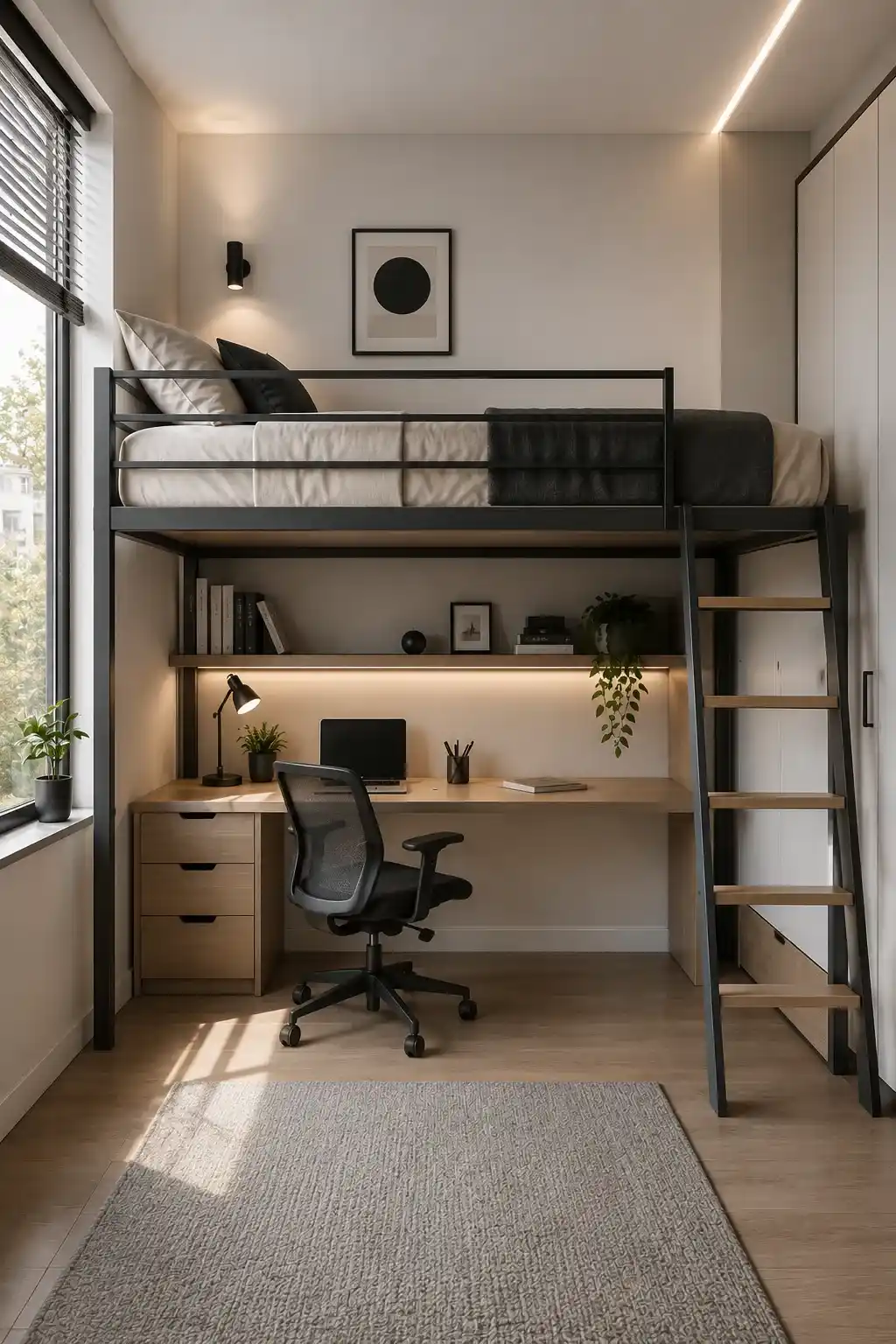 Modern Minimalist Loft Bed