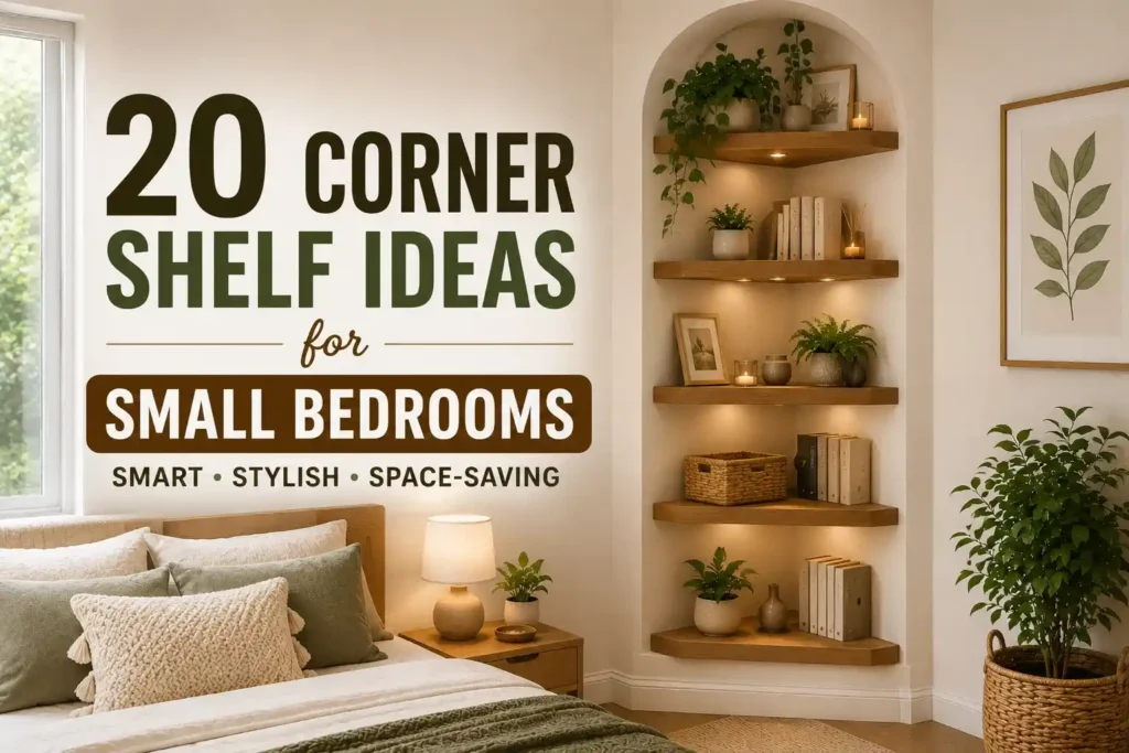 Corner Shelf Ideas for Small Bedrooms